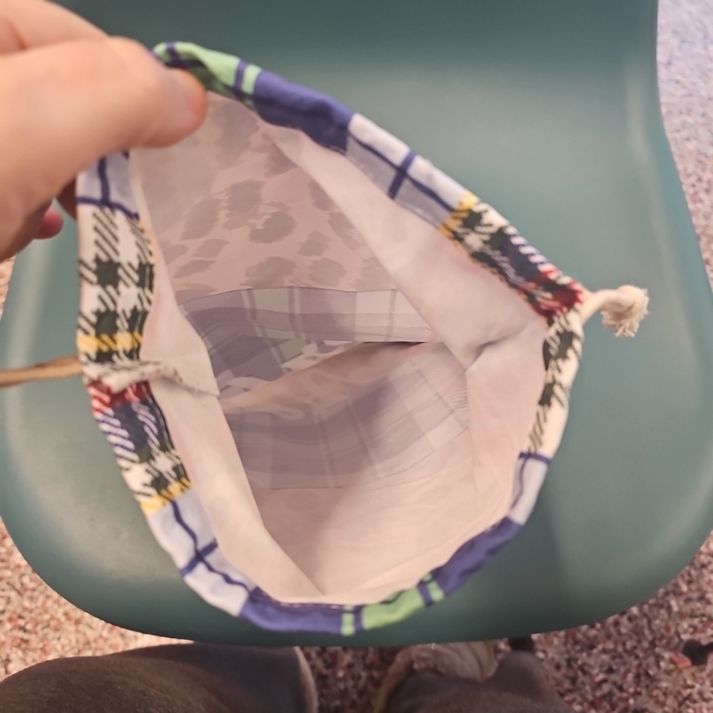 New Aerie Small Drawstring Patchwork Bag Multicol… - image 5